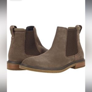 Clarks stone suede Clarkdale hall boot size 11.5